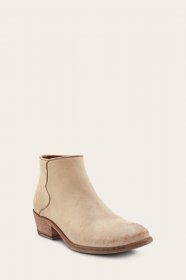 Frye Carson Piping Bootie - White Frye Carson Piping Bootie - White