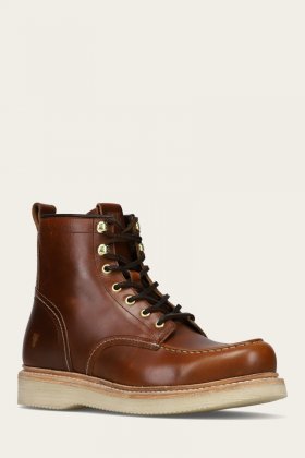 Frye Hudson Workboot Wedge - Saddle Frye Hudson Workboot Wedge - Saddle