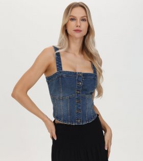 Frye Denim Bustier - Denim Bustier Frye Denim Bustier - Denim Bustier
