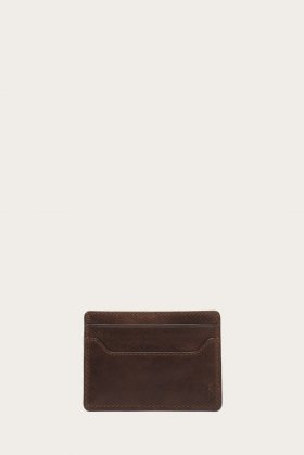 Frye Logan Money Clip Card Case - Dark Brown Frye Logan Money Clip Card Case - Dark Brown