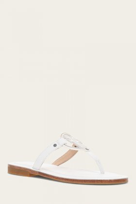 Frye Taylor Logo Sandal - White Frye Taylor Logo Sandal - White