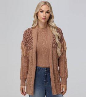 Frye Southwestern Cable Cardigan - Southwestern Cable Cardigan Frye Southwestern Cable Cardigan - Southwestern Cable Cardigan